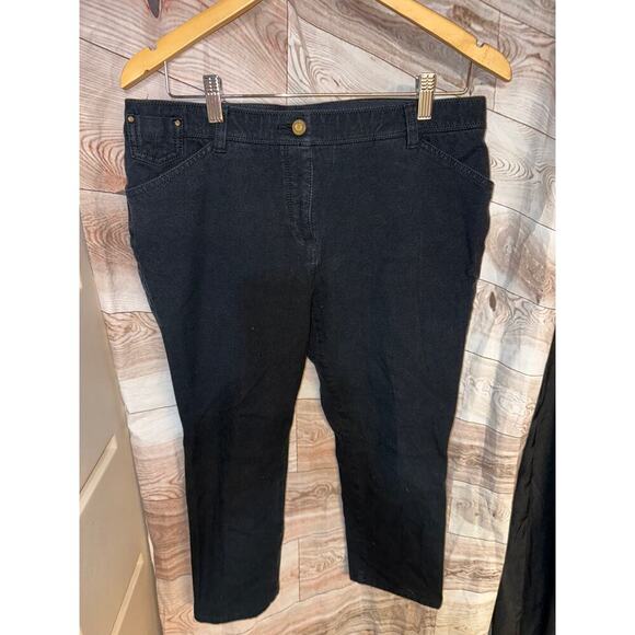 CHICOS SO SLIMMING  BLACK JEANS SIZE 12/M - Picture 2 of 5